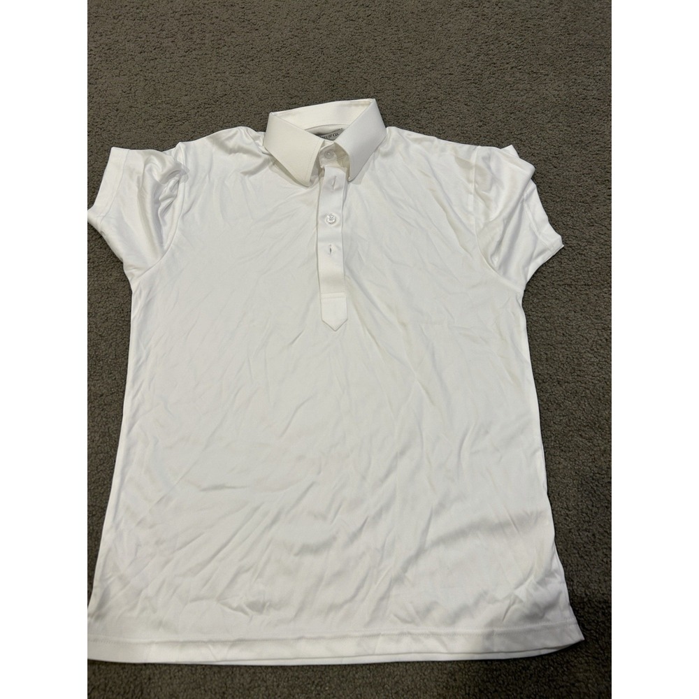 Collars And Co Dress Collar White Polo Short Sleeve Men's Size Small NWOT